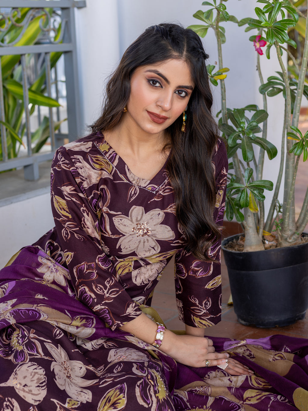 Fully Stiched Cotton Kurti Pant Dupatta