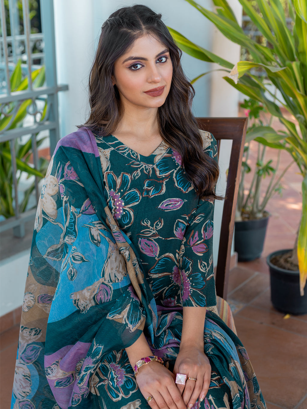 Fully Stiched Cotton Kurti Pant Dupatta