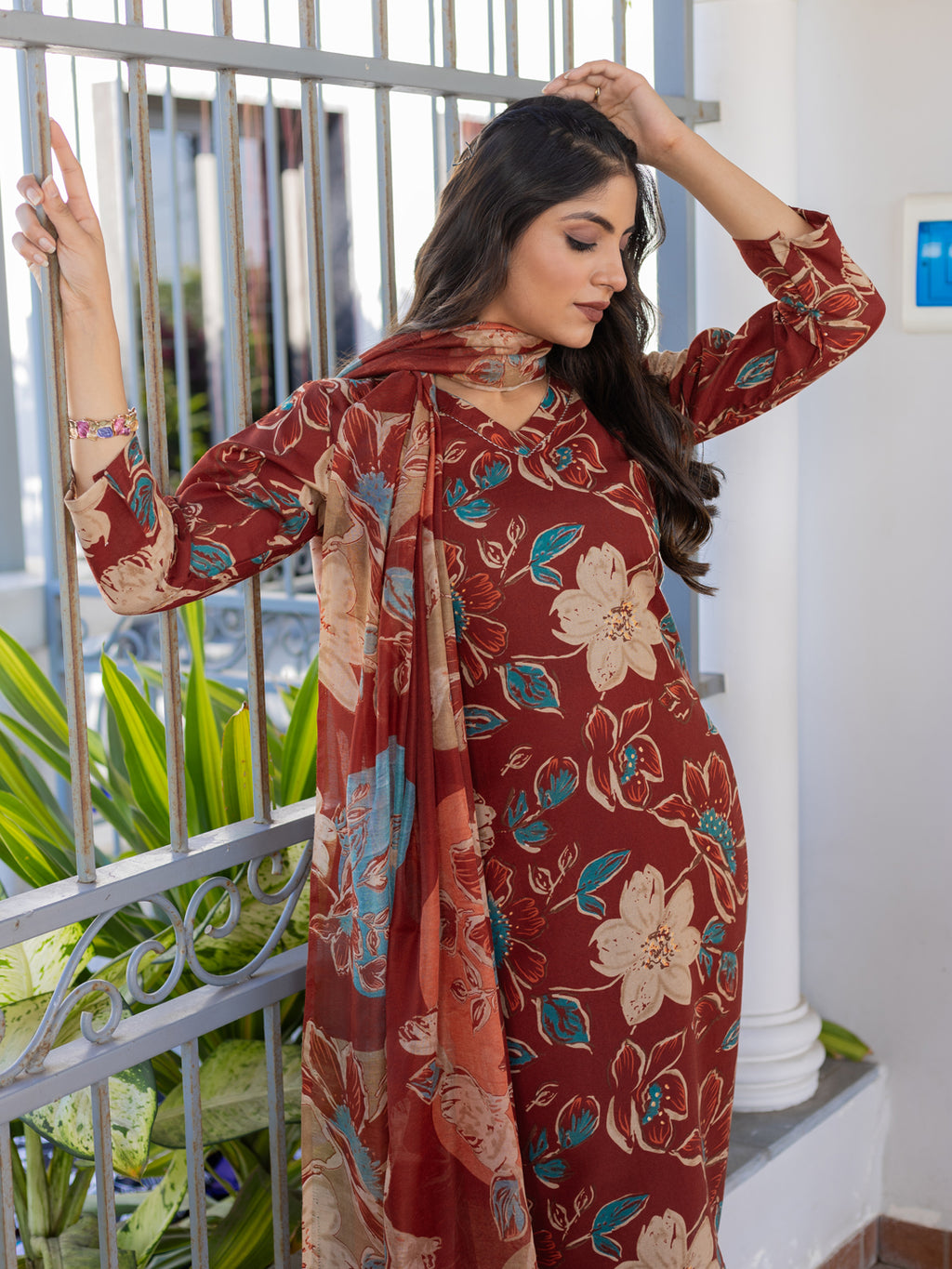 Fully Stiched Cotton Kurti Pant Dupatta