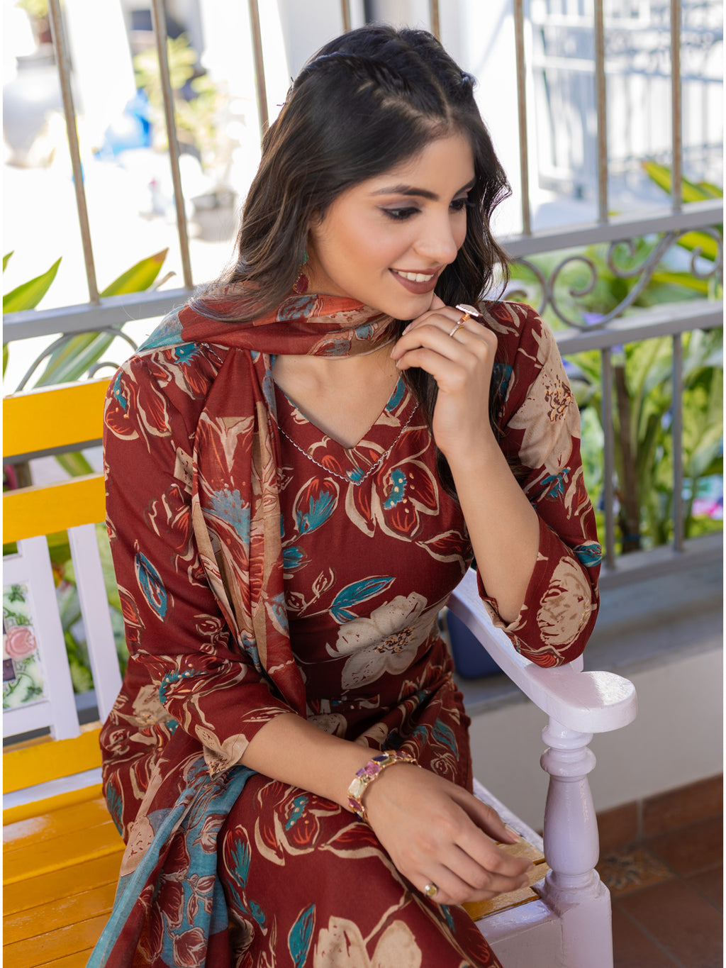 Fully Stiched Cotton Kurti Pant Dupatta