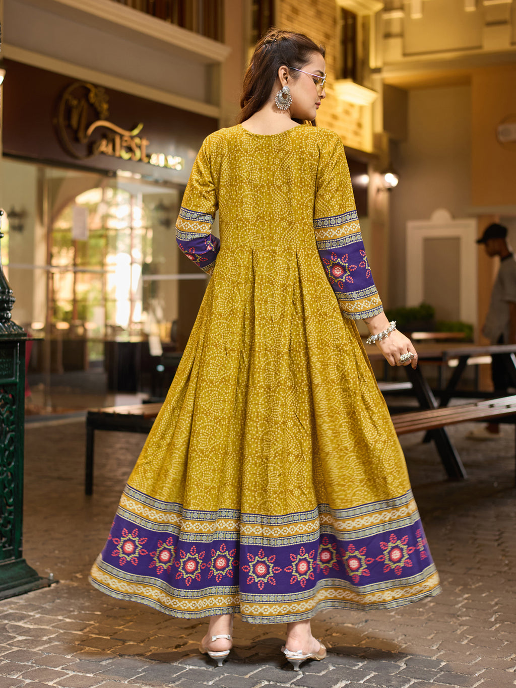 Fully Stiched Rayon Anarkali Gown