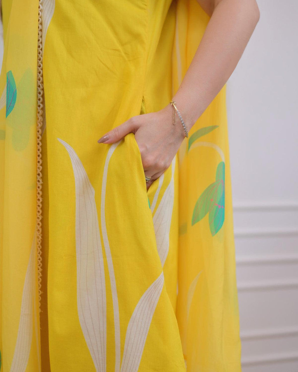 Fully Stiched Rayon Printed Kurti Pant Dupatta
