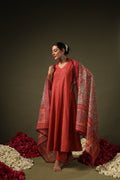 Fully Stiched Rayon Printed Kurti Pant Dupatta