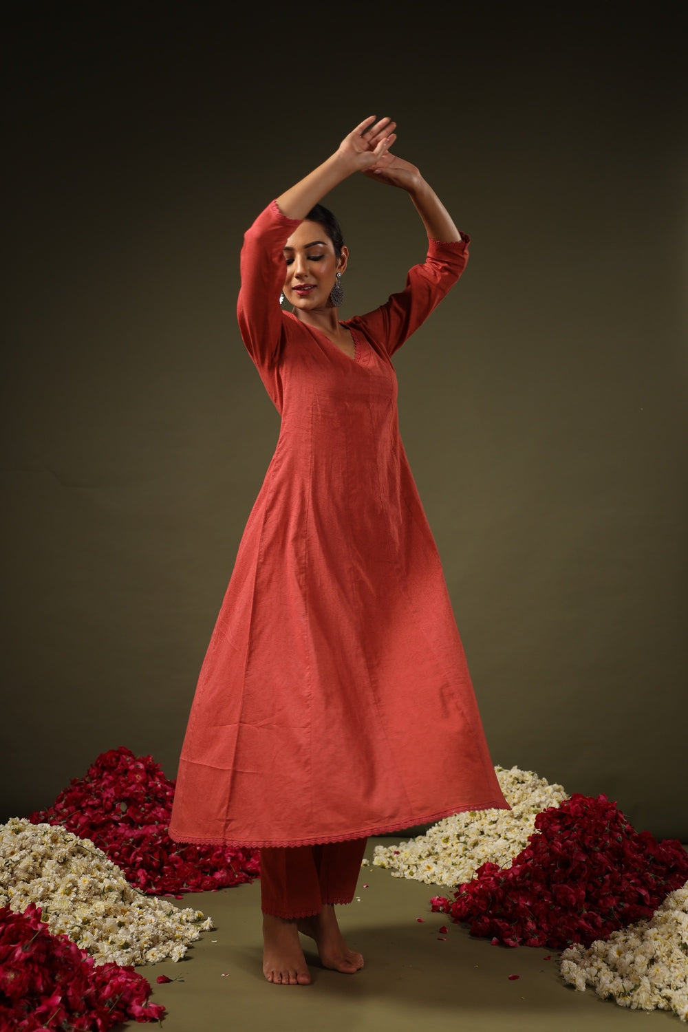Fully Stiched Rayon Printed Kurti Pant Dupatta