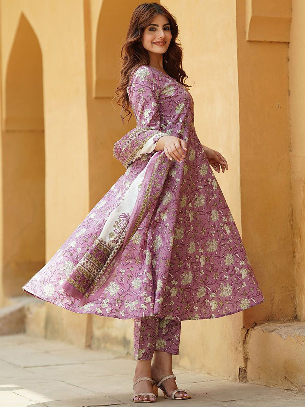 Fully Stiched Rayon Printed Kurti Pant Dupatta