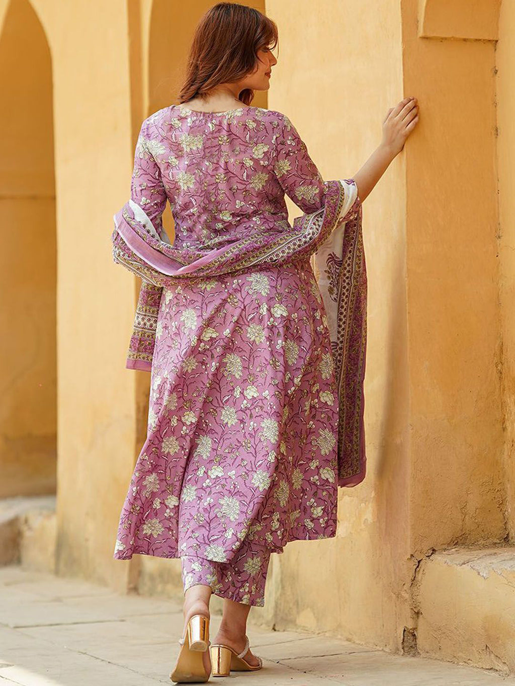 Fully Stiched Rayon Printed Kurti Pant Dupatta