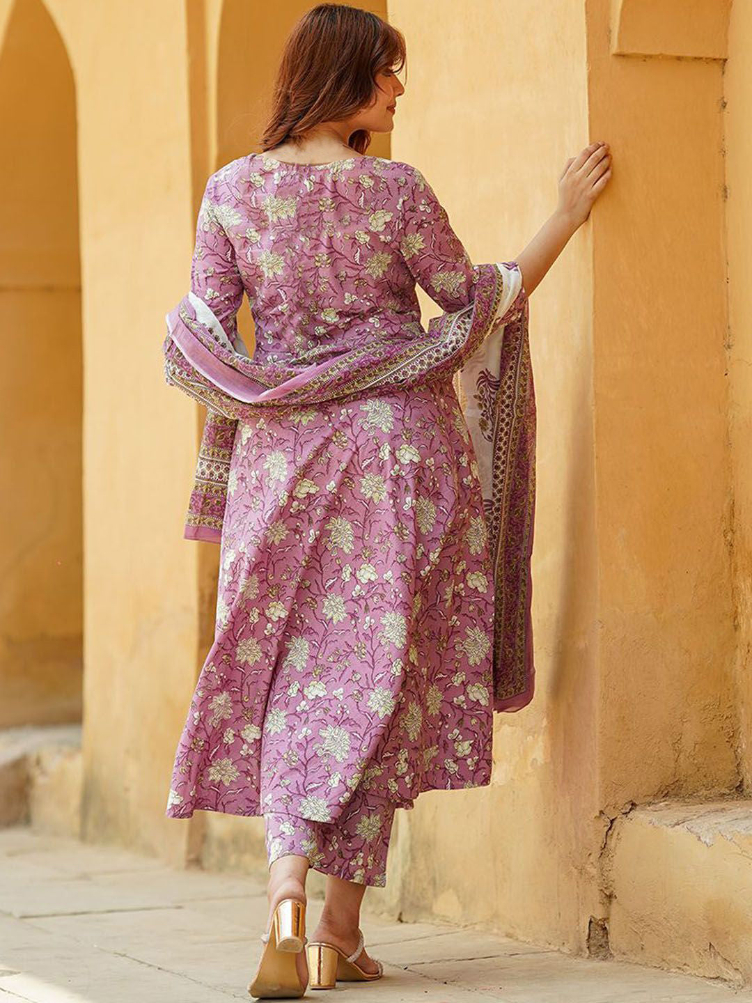 Fully Stiched Rayon Printed Kurti Pant Dupatta