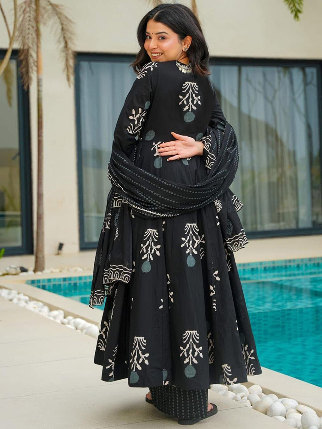 Fully Stiched Rayon Printed Kurti Pant Dupatta