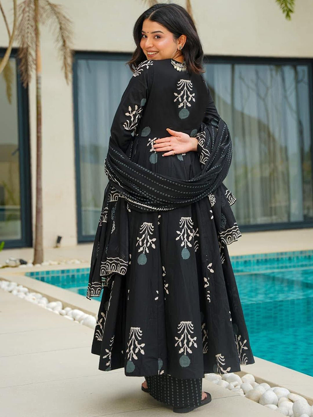 Fully Stiched Rayon Printed Kurti Pant Dupatta