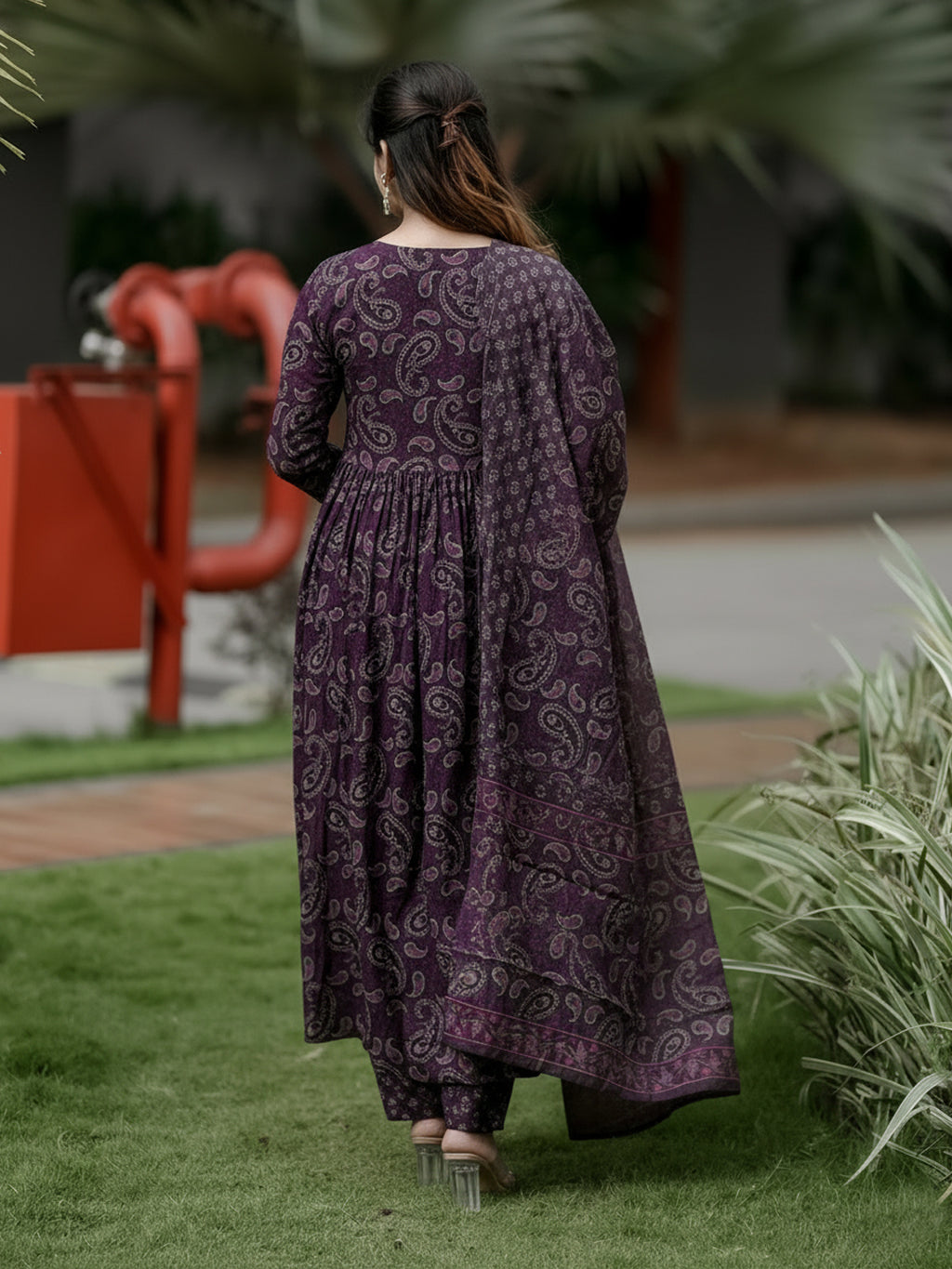 Fully Stiched Rayon Printed Kurti Pant Dupatta