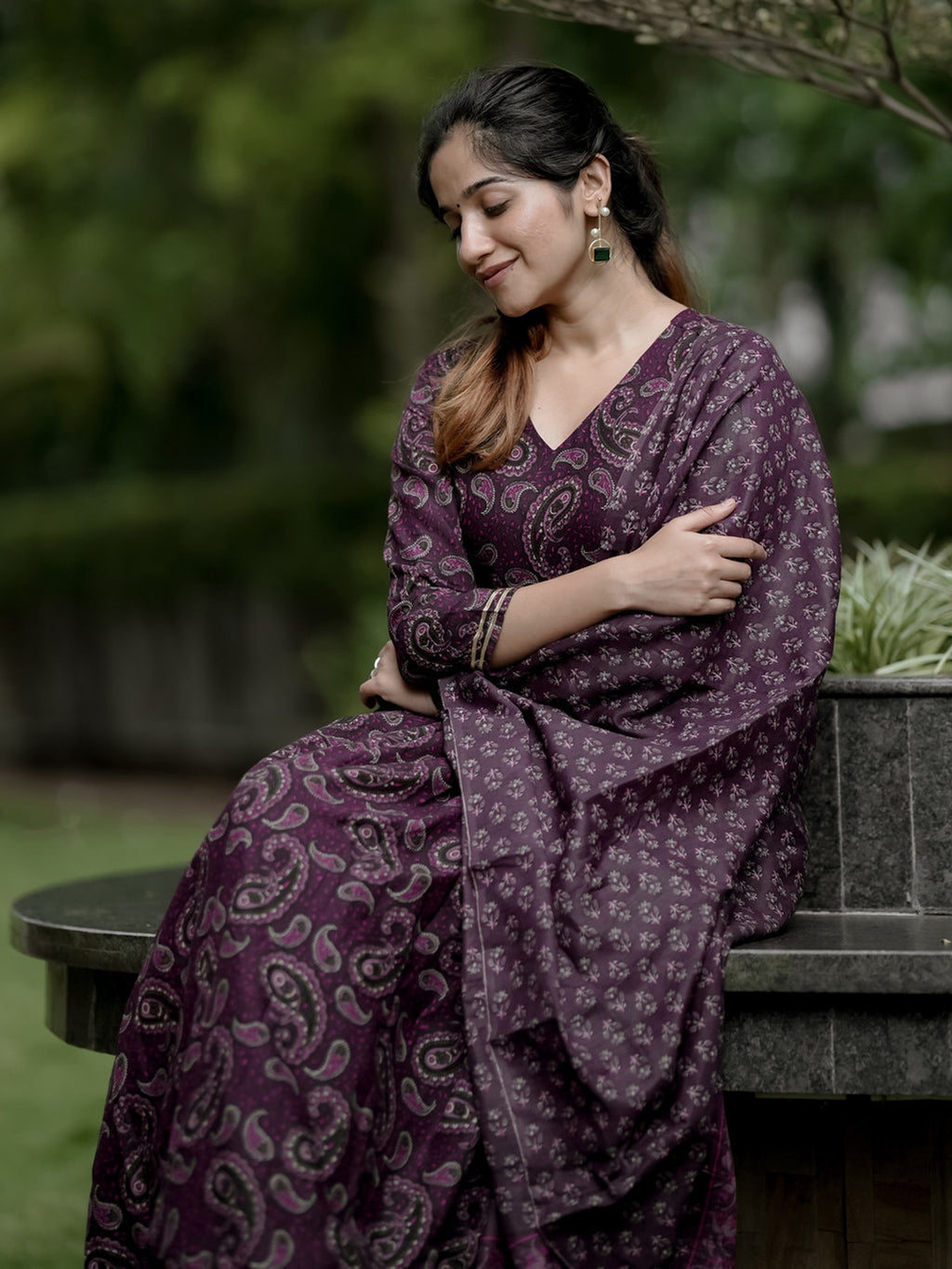 Fully Stiched Rayon Printed Kurti Pant Dupatta