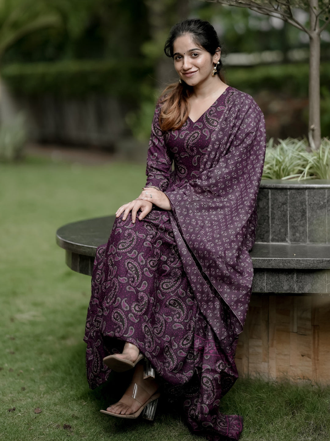 Fully Stiched Rayon Printed Kurti Pant Dupatta