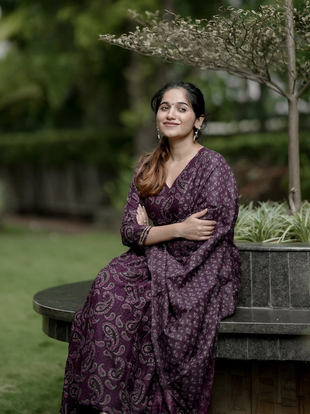 Fully Stiched Rayon Printed Kurti Pant Dupatta