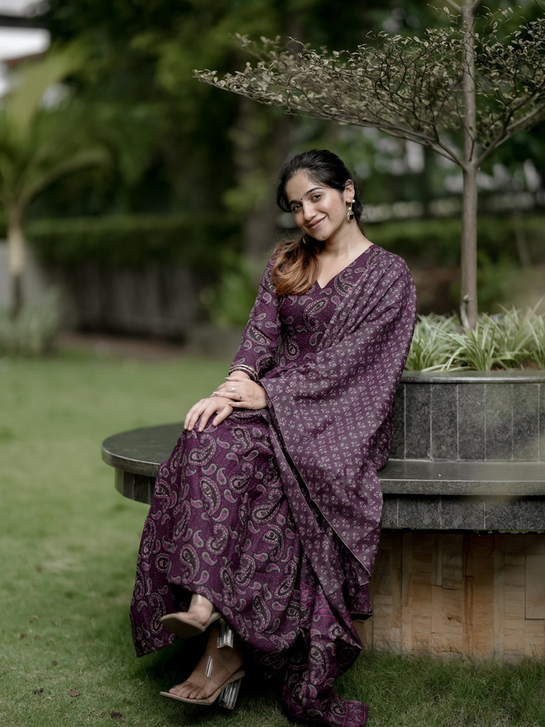 Fully Stiched Rayon Printed Kurti Pant Dupatta