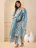Fully Stiched Rayon Printed Kurti Pant Dupatta