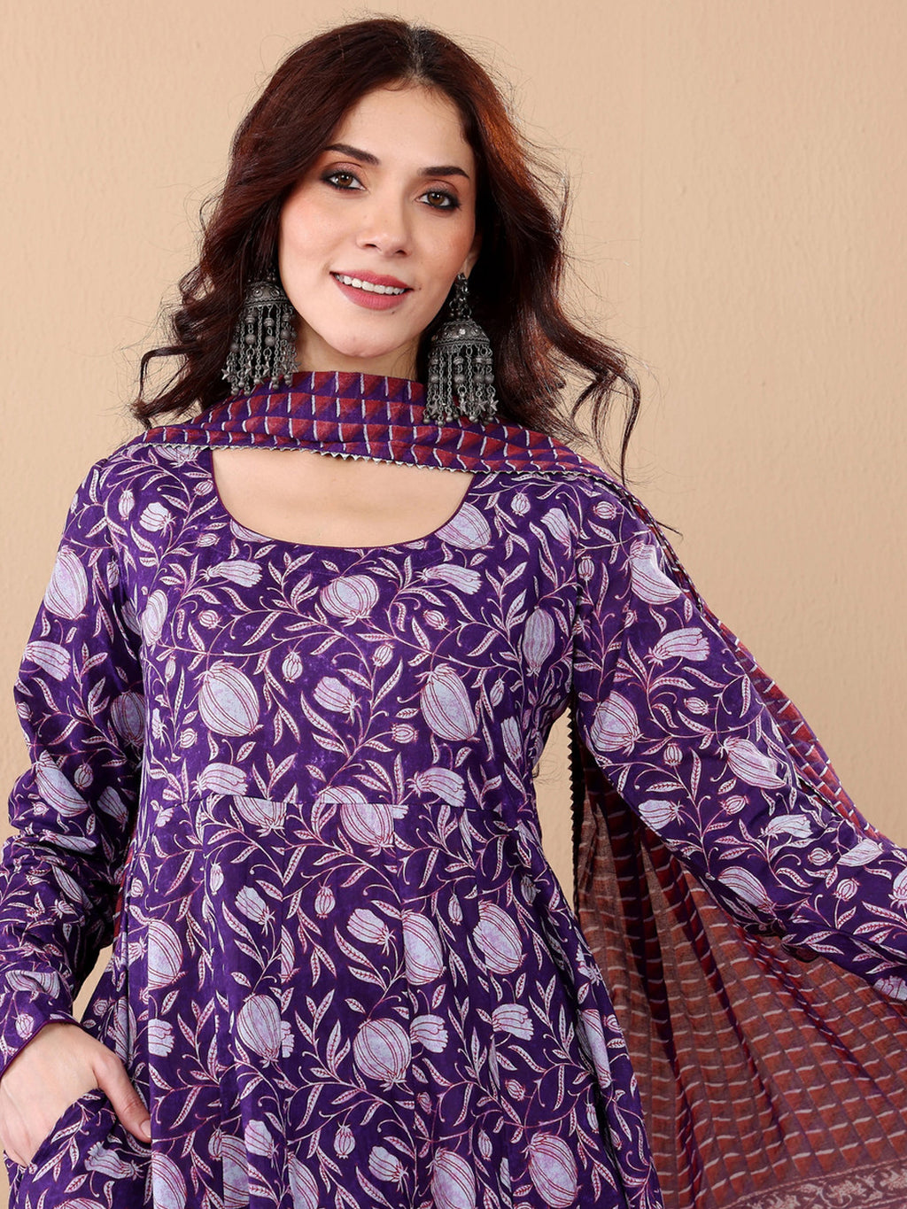 Fully Stiched Rayon Printed Kurti Pant Dupatta