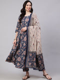Fully Stiched Rayon Printed Kurti Pant Dupatta