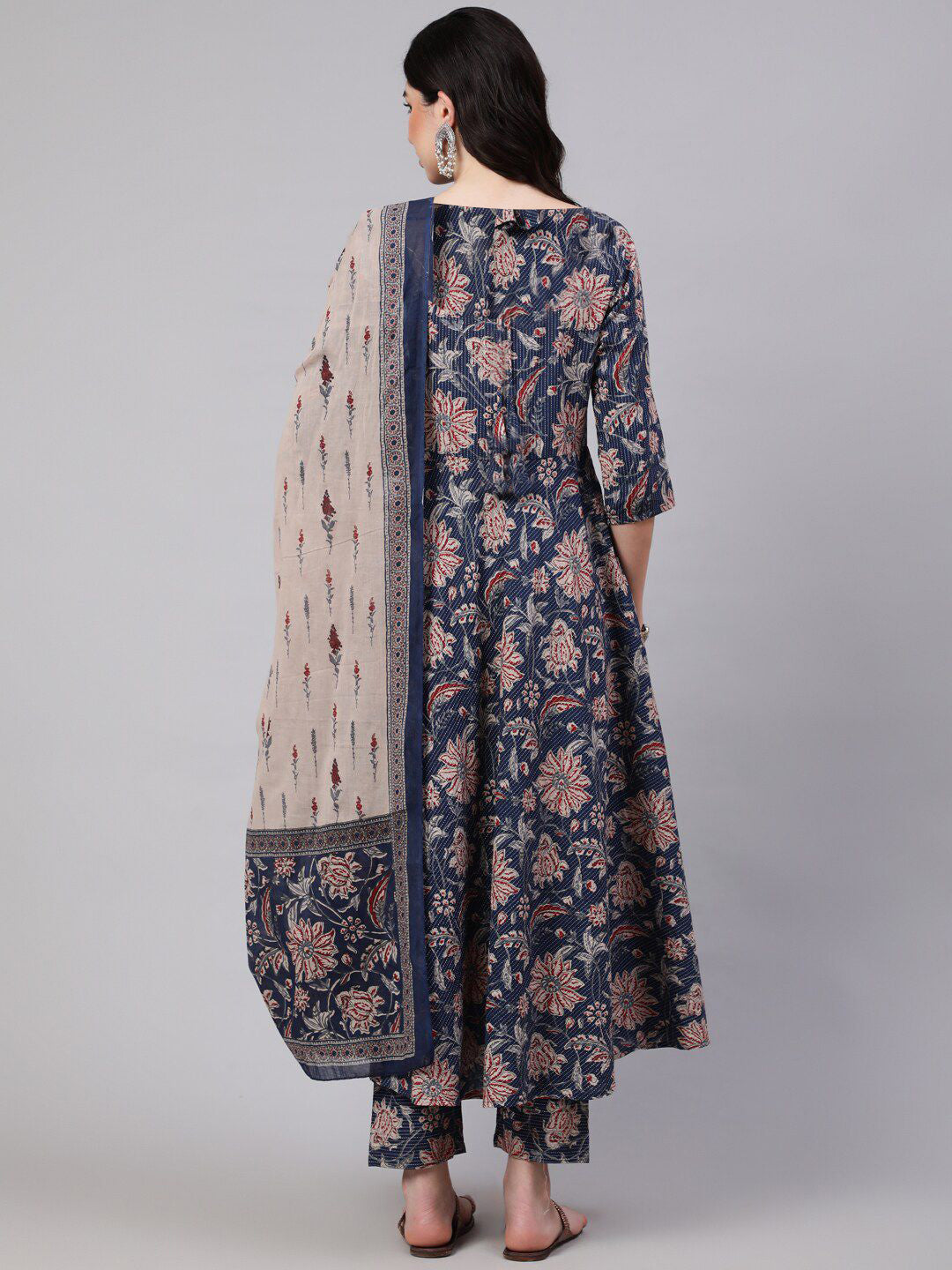 Fully Stiched Rayon Printed Kurti Pant Dupatta