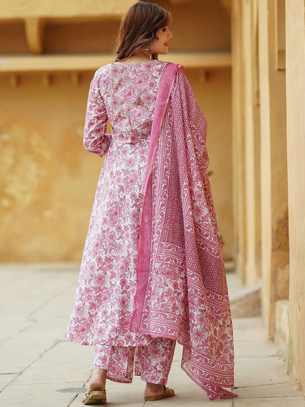Fully Stiched Rayon Printed Kurti Pant Dupatta