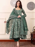 Fully Stiched Rayon Printed Kurti Pant Dupatta