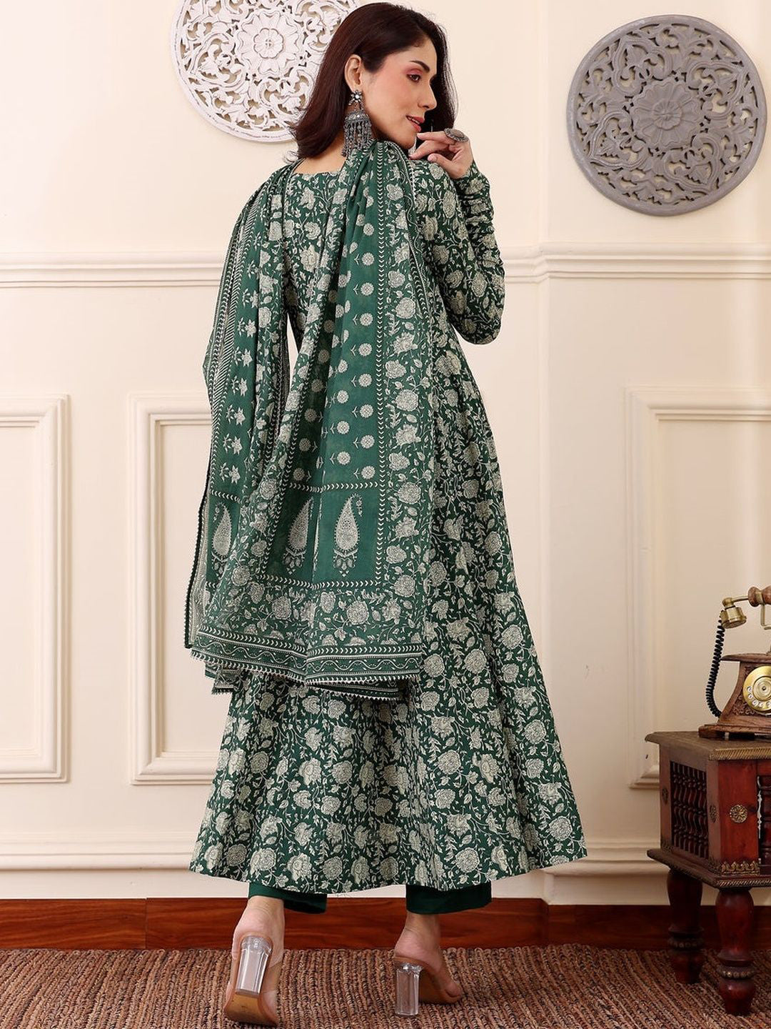 Fully Stiched Rayon Printed Kurti Pant Dupatta