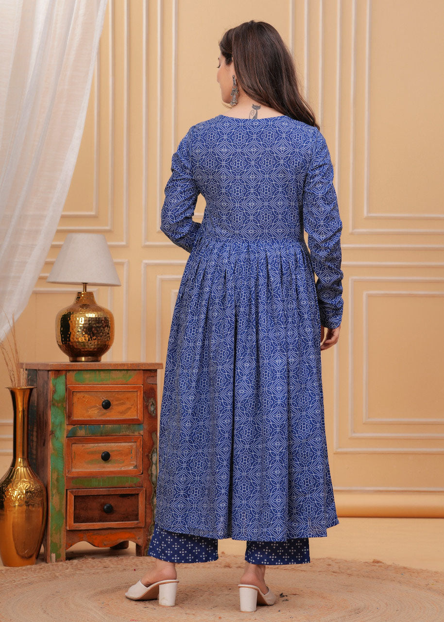 Fully Stiched Rayon Printed Kurti Pant Dupatta